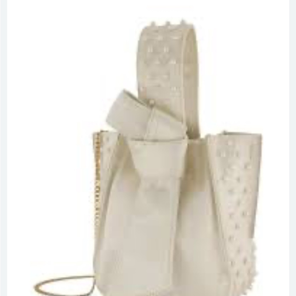 Zac Posen Cream Studded Mini Bag new